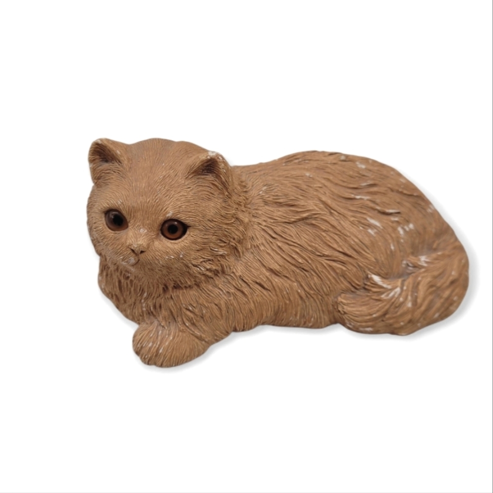 Vintage Sandicast Adorable Tan Cat Figurine